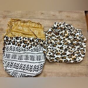 Spearmint Baby changing pad covers with crib sheet